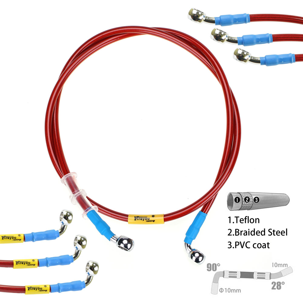 Brake Line Motorcycle - 400mm-2400mm Brake Hose Hydraulic DOT Line